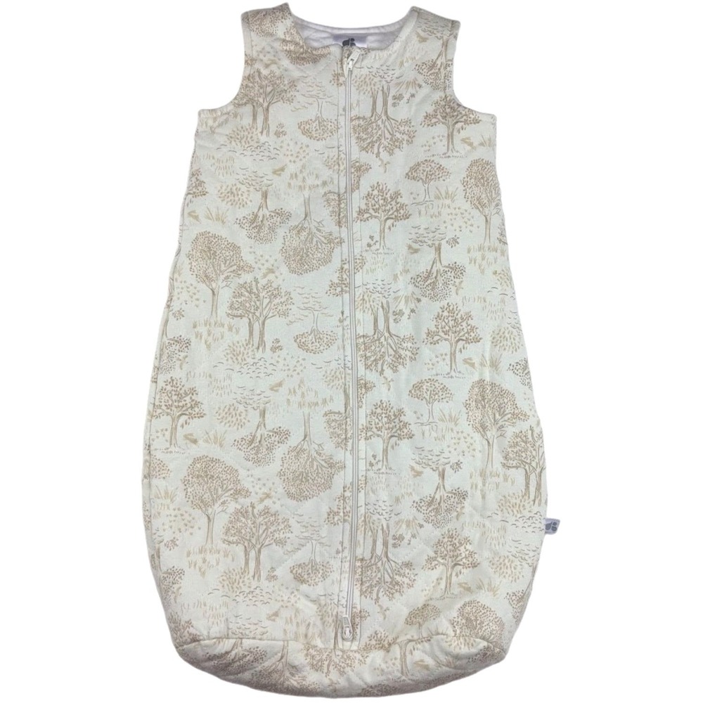 Just Born Baby Sleep Sack 0 6 Mos Woodland Trees Quilted Zipper Beige Tree‎ NEW